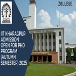 IIT Kharagpur Admission Open For PhD  Program Autumn semester 2025